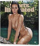 Kim Kardashian Sports Illustrated Swimsuit Cover 2022 Acrylic Print