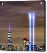 9/11 Memorial Lights #1 Acrylic Print