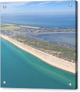 Aerial View On Sand Beach And Black Sea #1 Acrylic Print