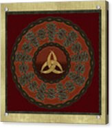 Tribal Celt Triquetra Symbol Mandala Acrylic Print