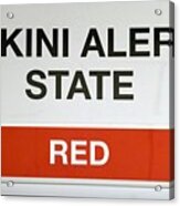 Bikini Alert State Red #1 Acrylic Print