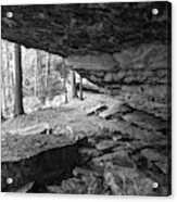 Black And White Cave Acrylic Print