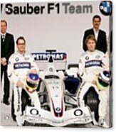 Bmw Sauber F1 Team Car Launch #1 Acrylic Print