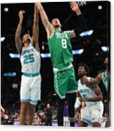 Boston Celtics V Charlotte Hornets #1 Acrylic Print