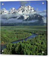 Clearing Storm Snake River Overlook Grand Tetons Np Acrylic Print