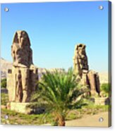 Colossi Of Memnon In Luxor Egypt #1 Acrylic Print