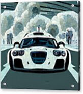 Cool  Cartoon  The  Stig  Top  Gear  Show  Driving  A  Car  D27276c2  1dc4  442d  4e78  Dd764d266a62 Acrylic Print