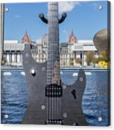 Fatfinger Carbon Fiber Guitar #3 Acrylic Print