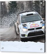Fia World Rally Championship Sweden - Day Three #1 Acrylic Print