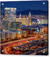 Las Vegas Strip Aerial  #1 Acrylic Print