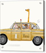 Little Yellow Taxi #1 Acrylic Print