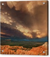 Mammatus Clouds Bryce Canyon National Park Utah #1 Acrylic Print