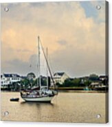 Mooring In Banks Channel #1 Acrylic Print