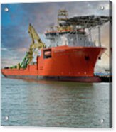 Normand Energy Pipe Laying Vessel  #1 Acrylic Print