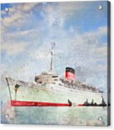 R.m.s. Caronia #1 Acrylic Print