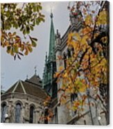 Saint-pierre Cathedral In Geneva, Switzerland, Hdr #1 Acrylic Print