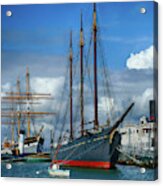 Schooner C. A. Thayer And Square Rigged Ship Balcutha #1 Acrylic Print
