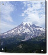 South Face And Glaciers Of Mt. Rainier #1 Acrylic Print