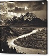The Tetons And Snake River 1942 #1 Acrylic Print