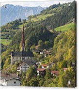 View Of Oetz, Austria #1 Acrylic Print