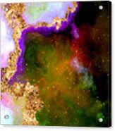 100 Starry Nebulas In Space Abstract Digital Painting 016 Acrylic Print