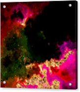 100 Starry Nebulas In Space Abstract Digital Painting 031 Acrylic Print