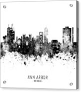 Ann Arbor Michigan Skyline #11 Acrylic Print
