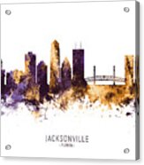 Jacksonville Florida Skyline #12 Acrylic Print