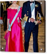 Crown Prince Frederik Of Denmark Holds Gala Banquet At Christiansborg Palace #13 Acrylic Print
