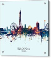 Blackpool England Skyline #16 Acrylic Print