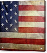 Grunge American Flag #16 Acrylic Print