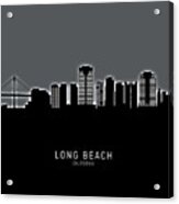 Long Beach California Skyline #16 Acrylic Print
