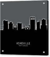 Asheville North Carolina Skyline #17 Acrylic Print