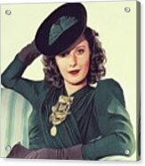 Barbara Stanwyck, Vintage Movie Star #18 Acrylic Print
