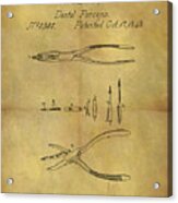 1848 Dental Forceps Patent Acrylic Print