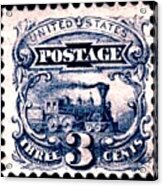 1869 United States - No.114 - 3cts. Ultramarine - Stamp Art Acrylic Print