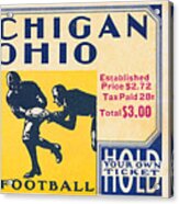 1932 Michigan Vs. Ohio State Acrylic Print