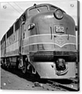1940s Head On Reading Lines Diesel Electric Railroad Engine Model Emd Ft Built By General Motors Acrylic Print