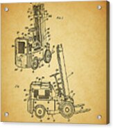 1941 Forklift Patent Acrylic Print