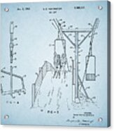 1952 Ski Lift Patent Acrylic Print