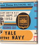 1952 Yale Vs. Navy Acrylic Print