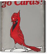 1976 St, Louis Cardinals Go Cards Acrylic Print