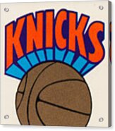 1979 New York Knicks Fleer Decal Acrylic Print