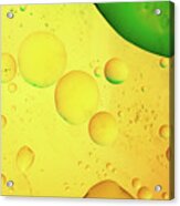 Abstract, Image Of Oil, Water And Soap With Colourful Background Acrylic Print