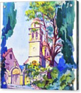 Church Steeple In Herceg Novi, Montenegro, Dalmatia, 1938 Acrylic Print