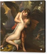 Cupid And Psyche By Benjamin West Acrylic Print