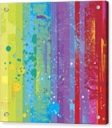 Grunge Rainbow Background #2 Acrylic Print