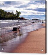 Lake Superior Shoreline Acrylic Print