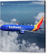 Southwest Airlines Boeing 737-8h4 #2 Acrylic Print