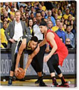 Stephen Curry And Seth Curry Acrylic Print